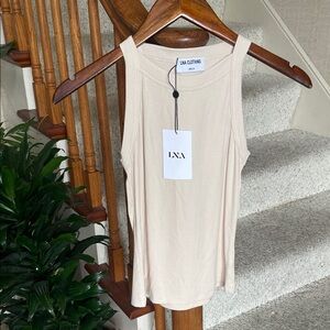 LNA Clothing Neutral Ribbed Tank Top NWT